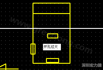 PCB設計時后焊元件焊盤開孔過大容易使焊錫流進插座造成短路。
