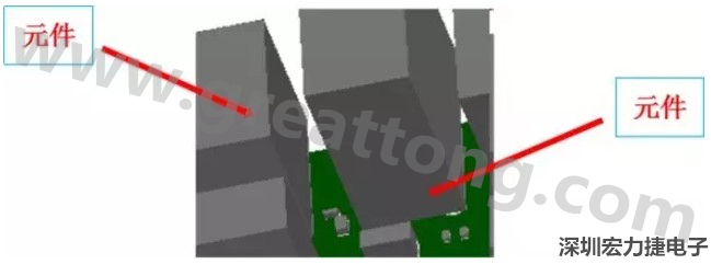 PCBA DFM問(wèn)題實(shí)例2：元件距離太近，組裝干涉 