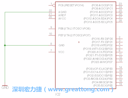 排針的用途是連接微控制器的輸出和輸入，它提供了一個平臺給焊線和針腳。