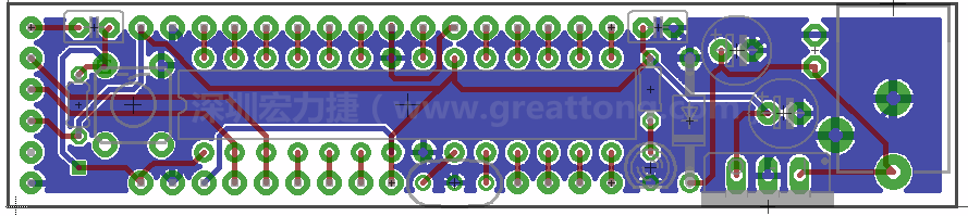以上就是布線的所有步驟了。接下來就只剩下絲?。╯ilk-screen）、建立Gerber檔跟drill檔和送去印刷電路板廠制作的步驟。